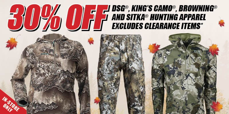 November Hunting Apparel Deals